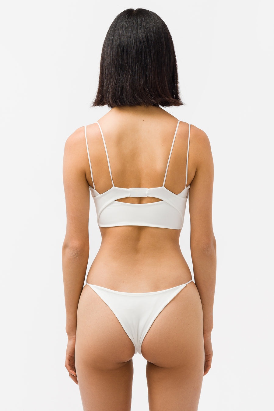 Layered Swimsuit in White - 3