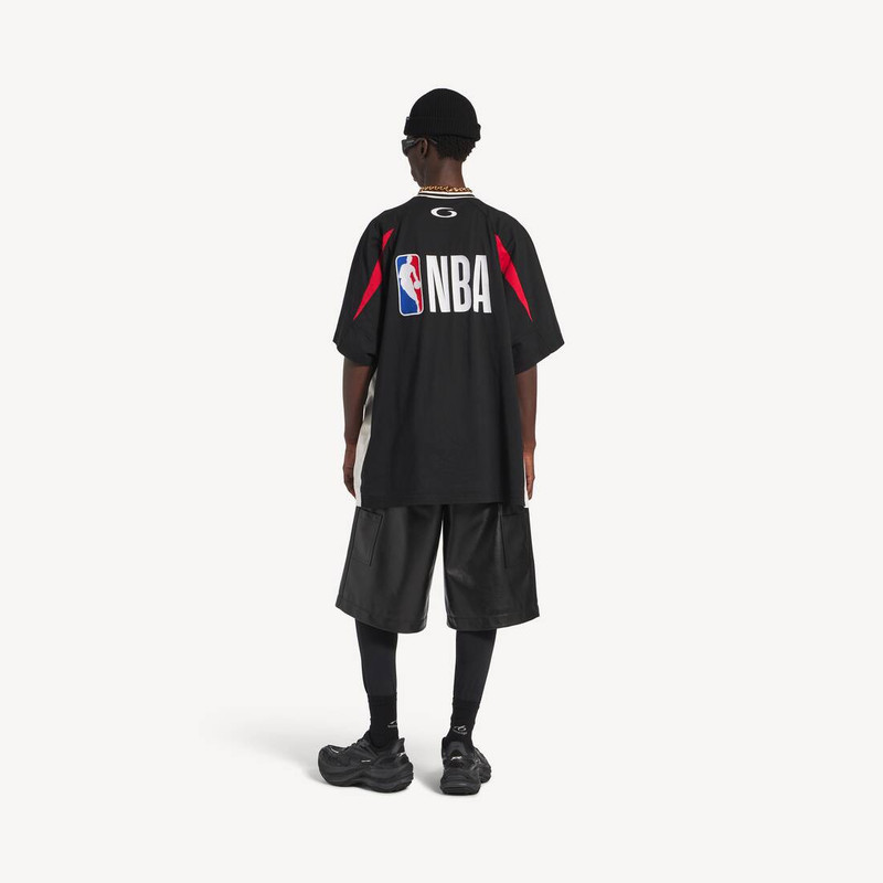 Men's Balenciaga | Nba Collaboration Oversized T-shirt in Black/multicolor 4
