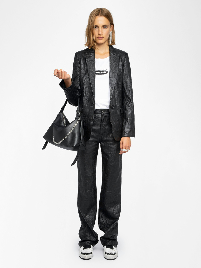 Zadig & Voltaire Valse Leather Blazer outlook