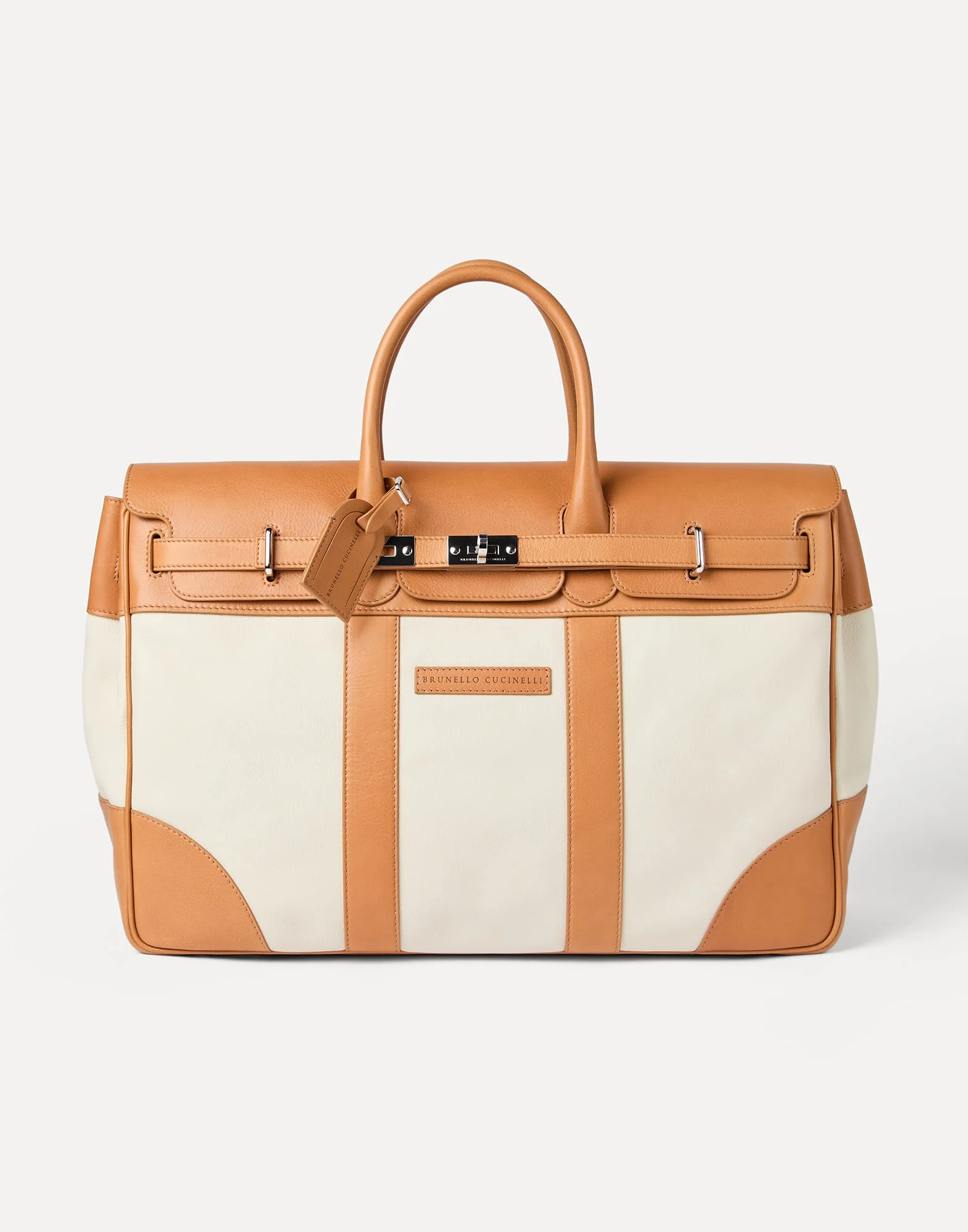 Grained calfskin and cowhide country bag - 1