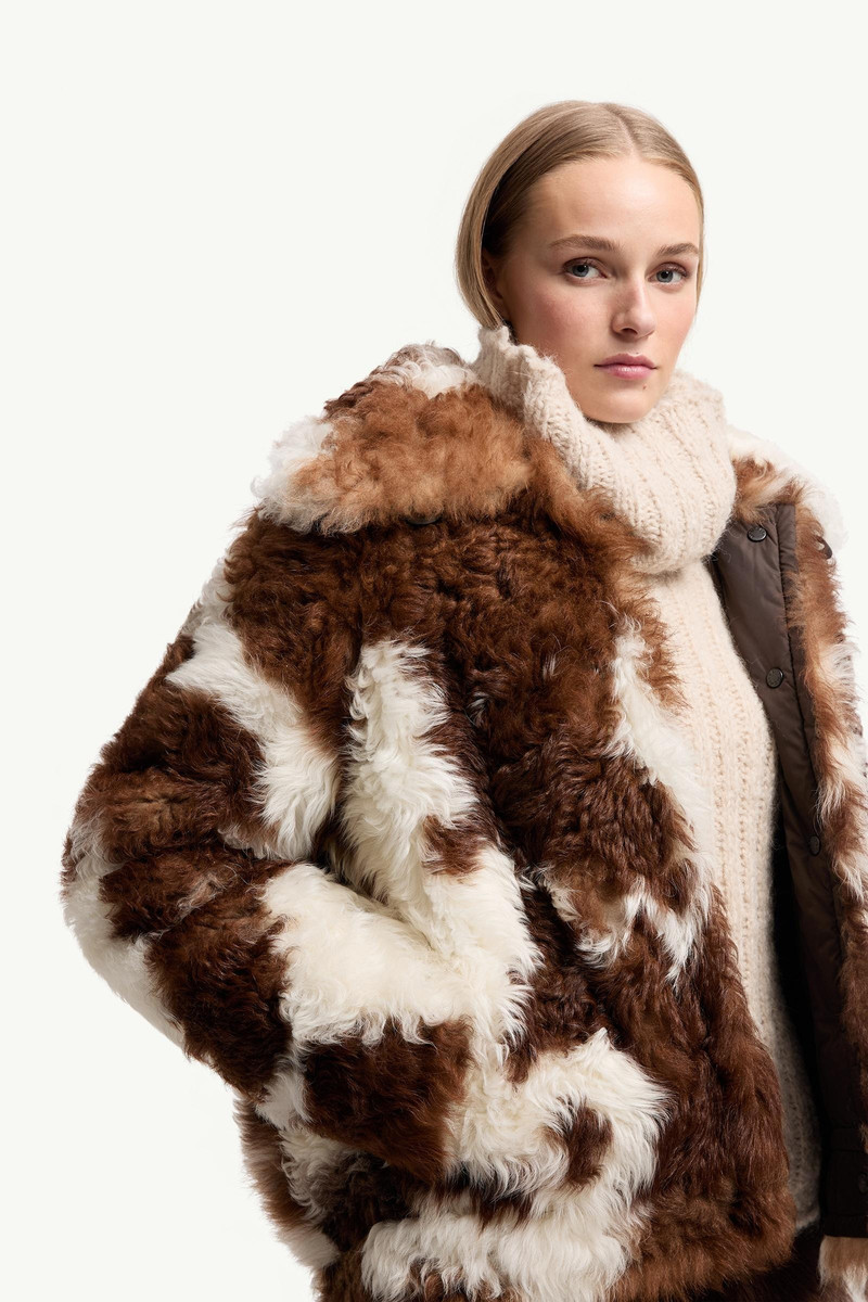 Chalanson Shearling Short Padded Jacket 6
