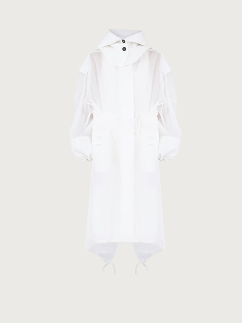 UNLINED ORGANZA TRENCH - 1