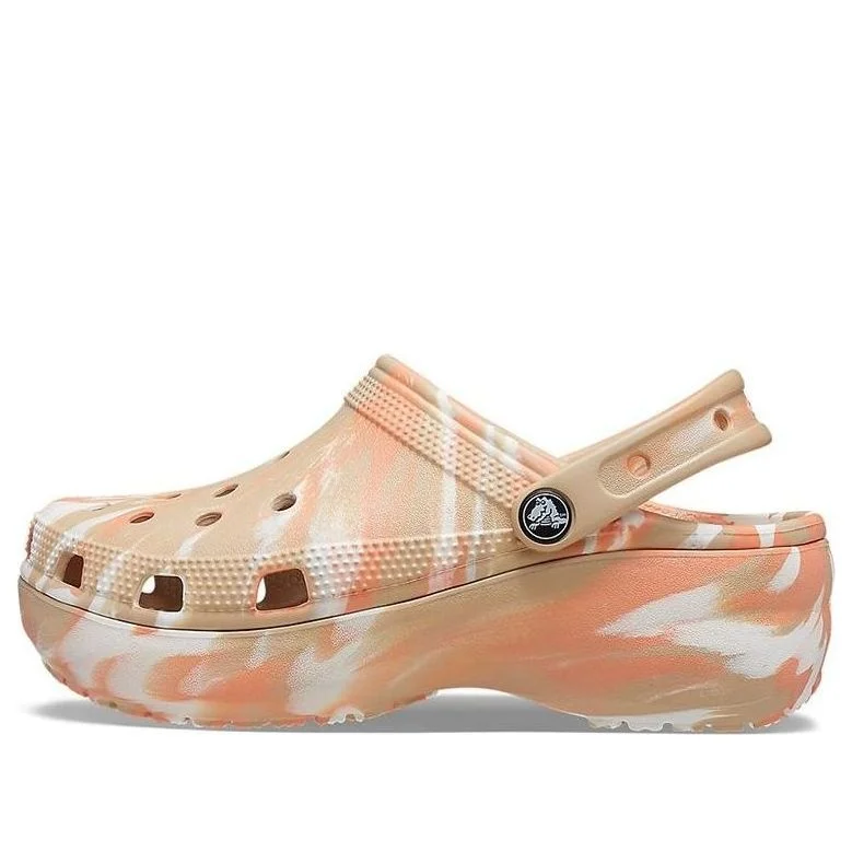 (WMNS) Crocs Classic Platformmarbled Clog 207176-2ZM - 1