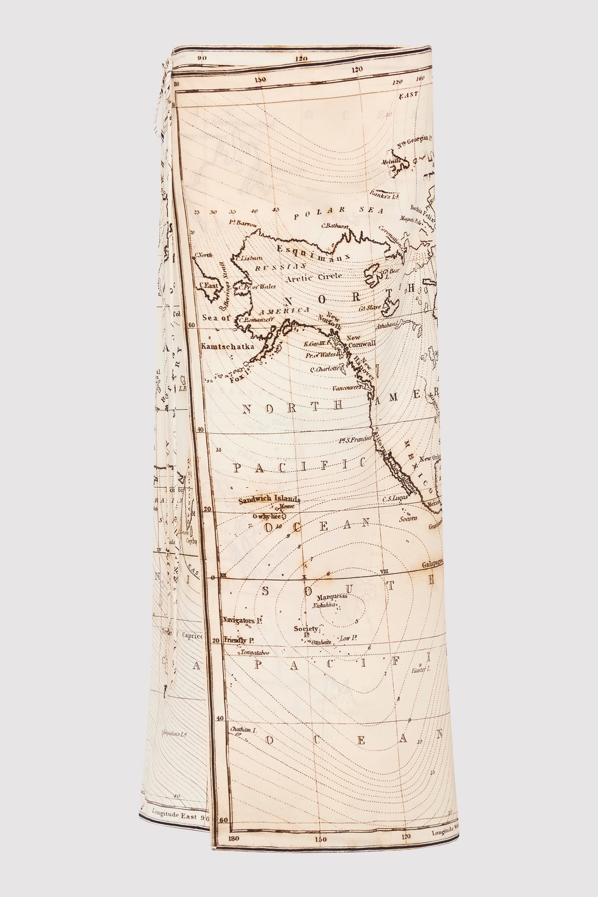 Silk Wrap Tie Skirt - Atlas - 1