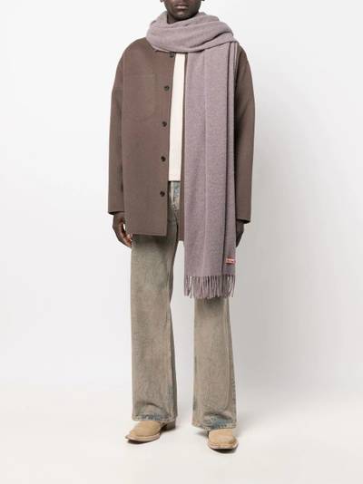 Acne Studios Canada Nr New fringed scarf outlook