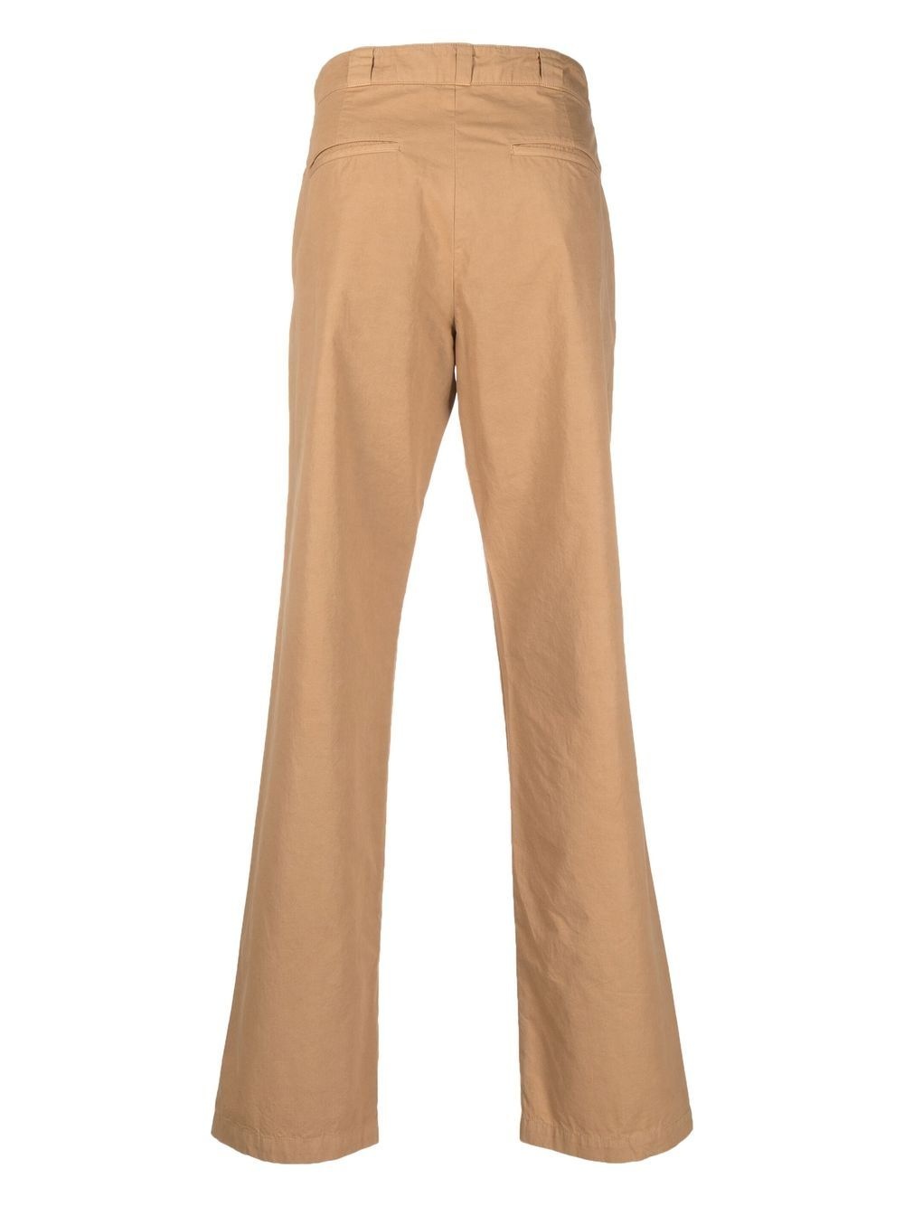 straight-leg cotton trousers - 2