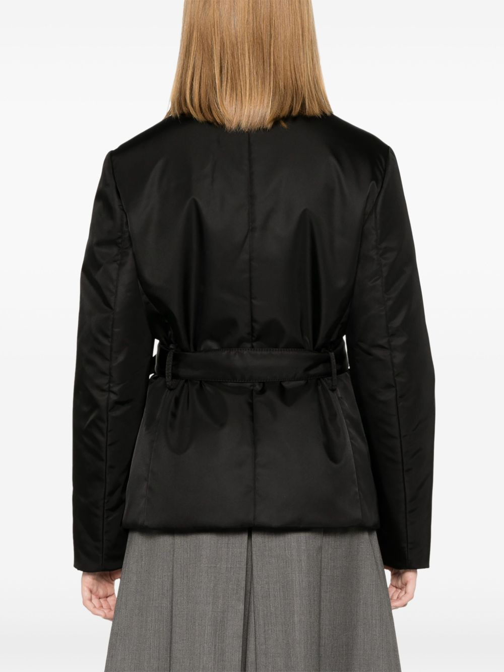 triangle-logo padded jacket - 4