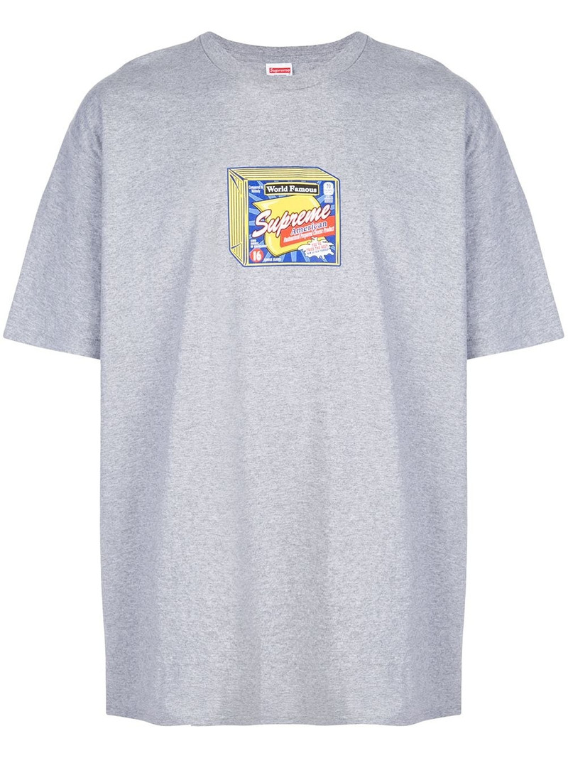 cheese print T-shirt - 1