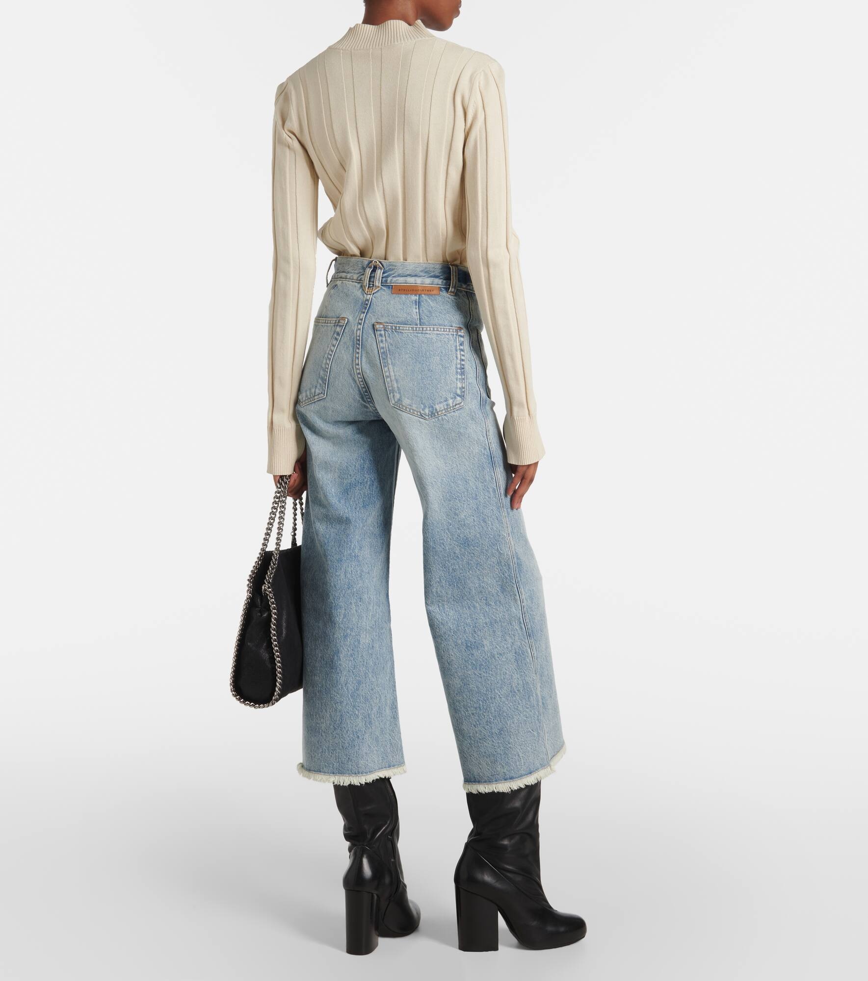 High-rise cropped flared jeans - 3
