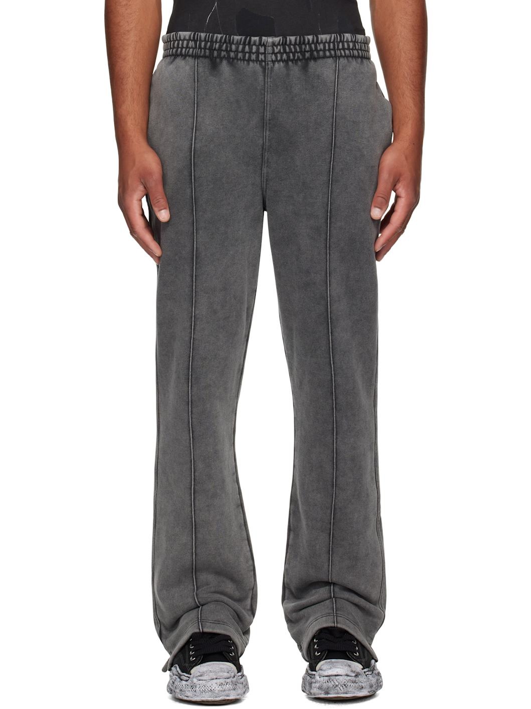 Gray Initial Sweatpants - 1