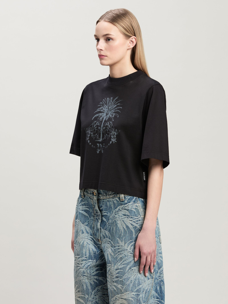 Palms Pencil Crop T-Shirt 4