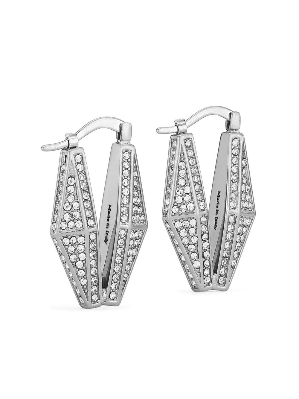 Diamond Chain crystal-embellished earrings - 2