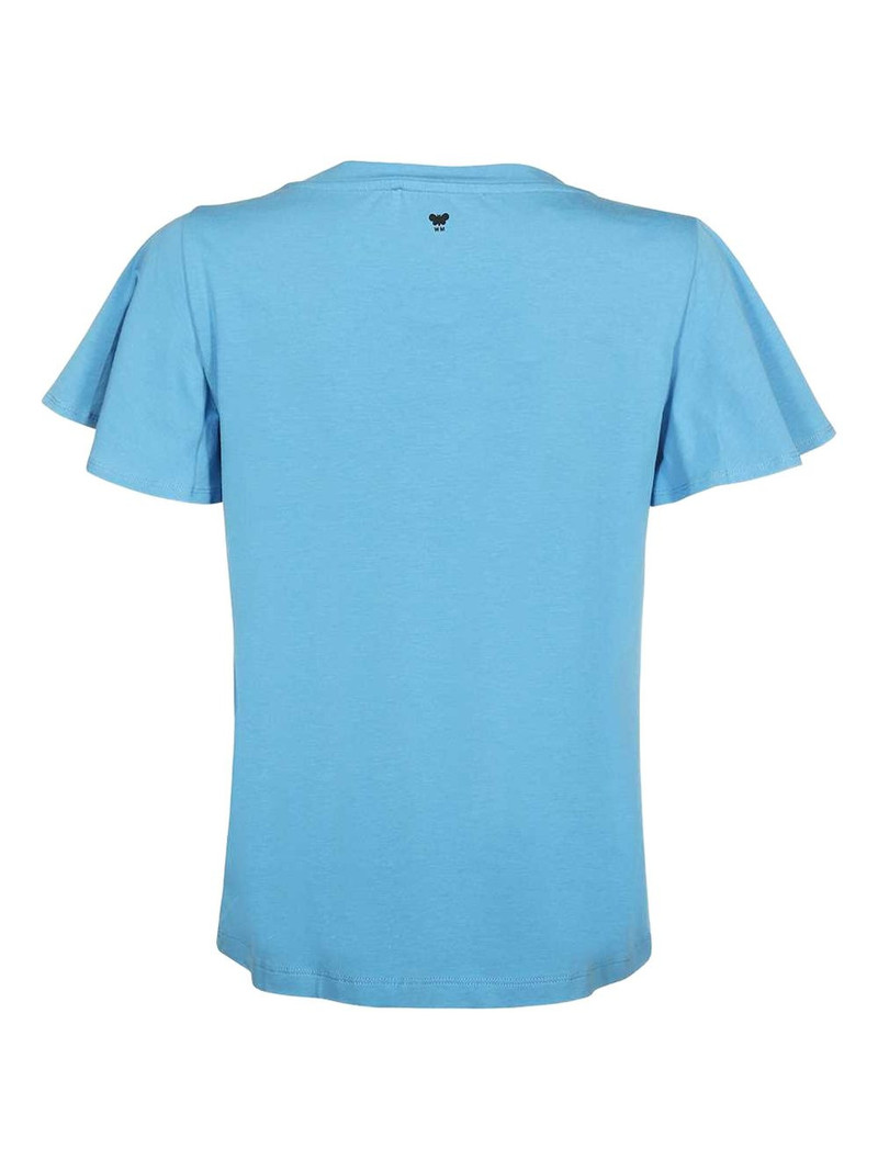 WEEKEND Max Mara V-neck ruffled-sleeve T-shirt outlook
