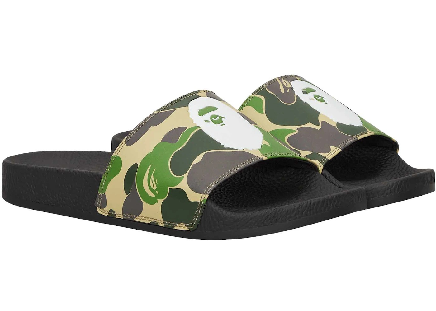 A Bathing Ape ABC Camo Slide Green - 2