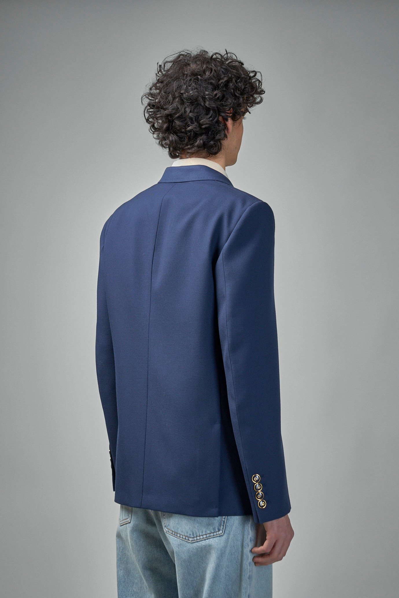 Single Breasted Wool Blazer - 3