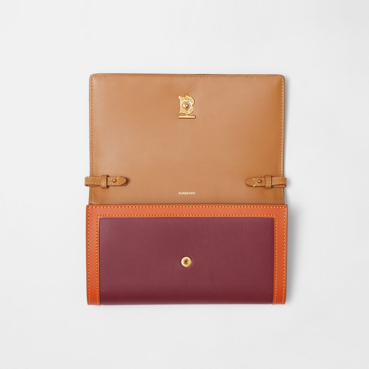 Monogram Motif Two-tone Leather Continental Wallet - 7