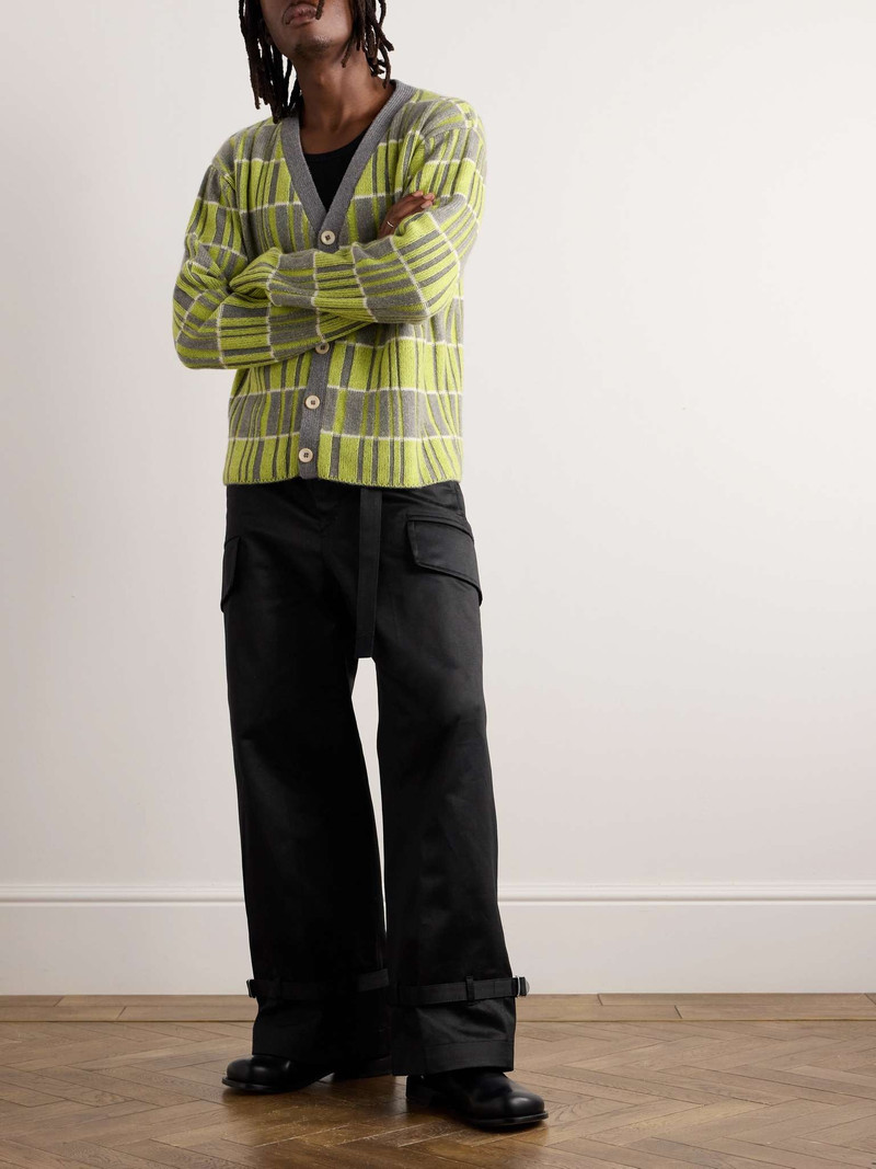 sacai Straight-Leg Belted Cotton-Twill Cargo Trousers outlook