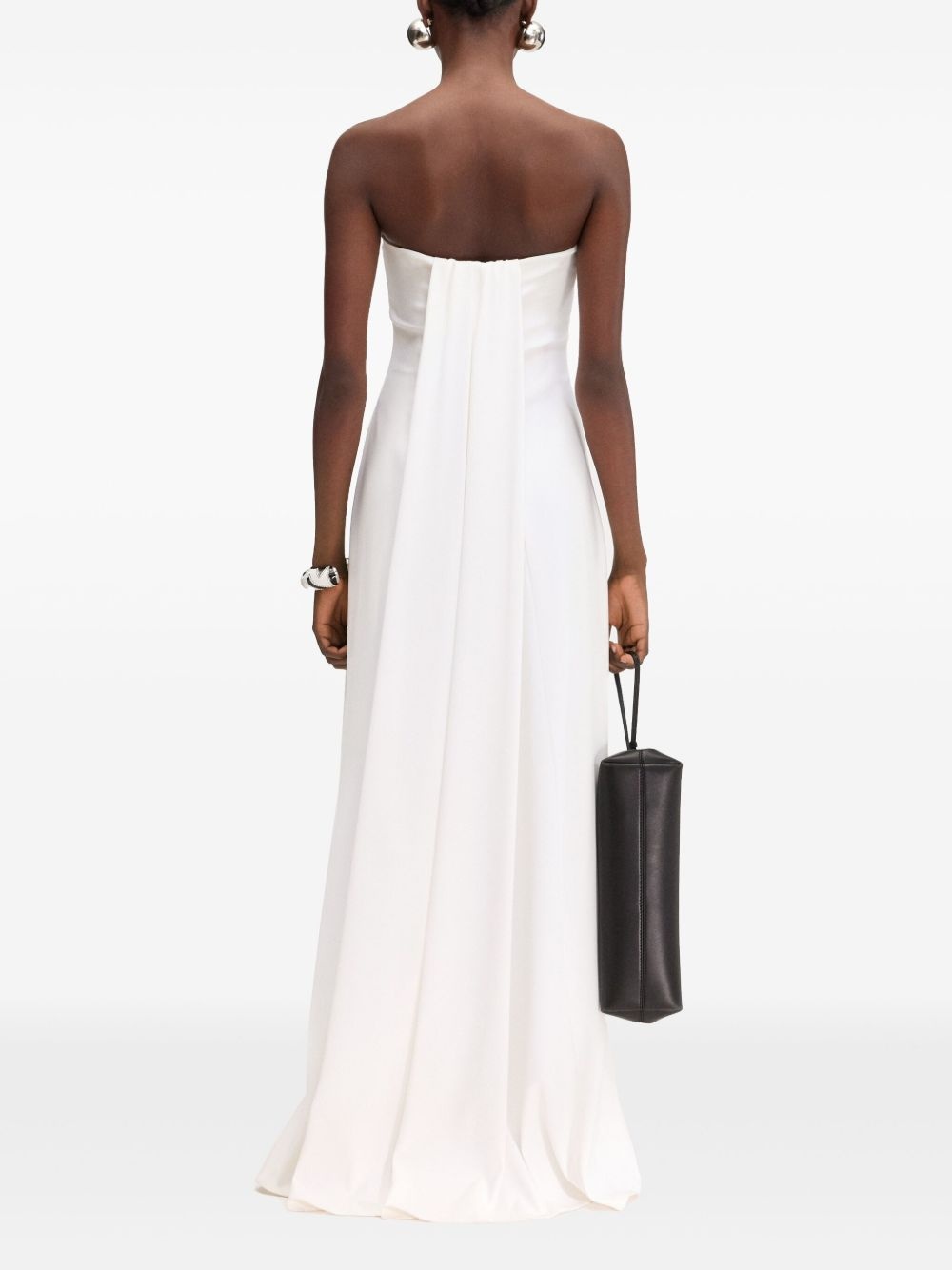 strapless maxi dress - 4