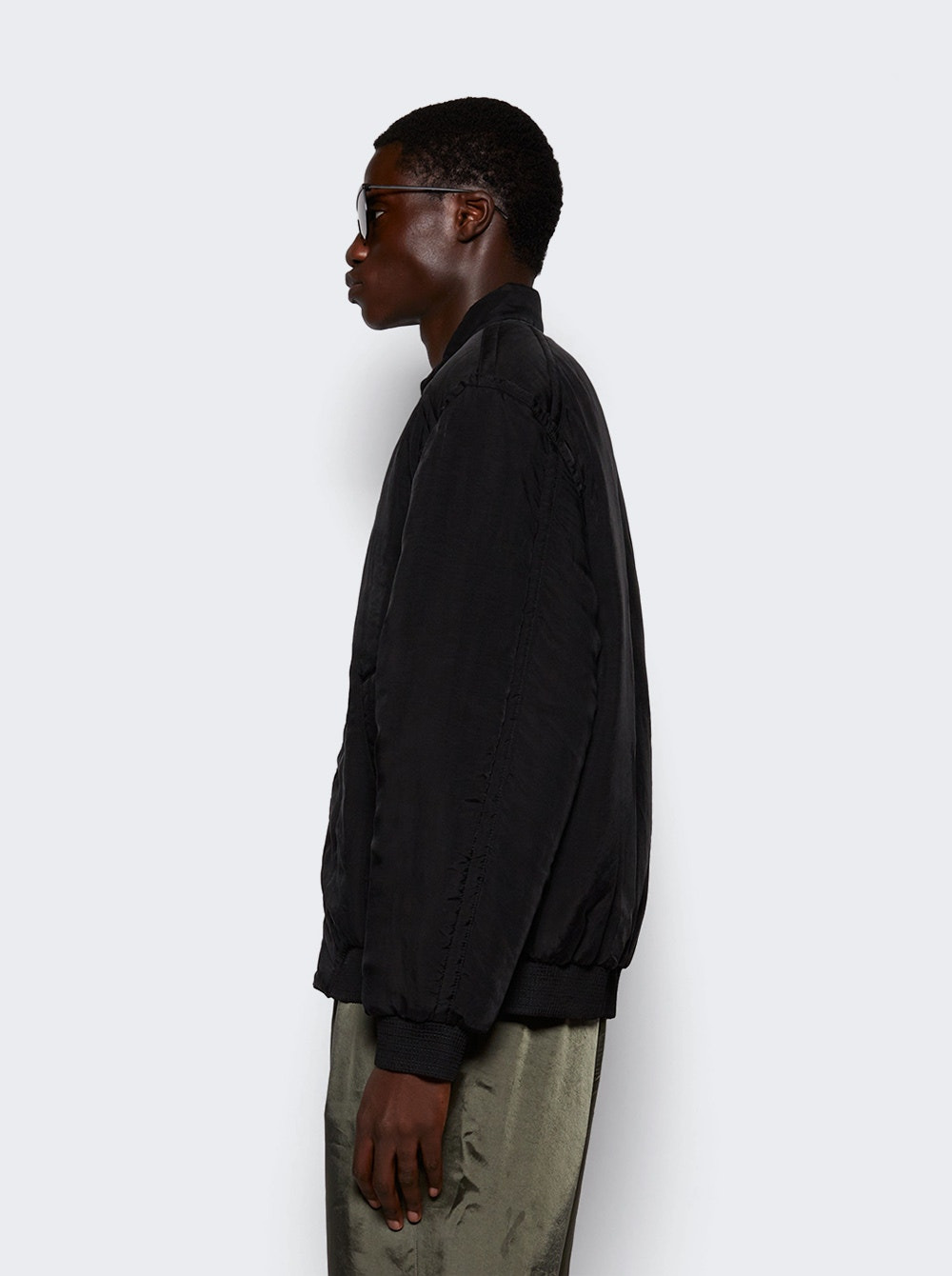 Twill Teddy Jacket Black - 4