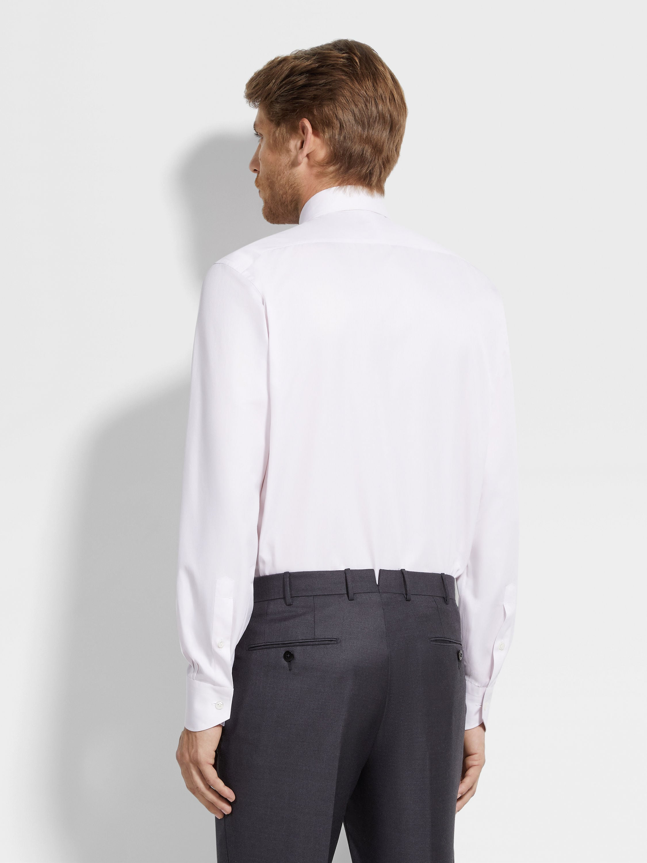 LIGHT PINK CENTOVENTIMILA COTTON SHIRT - 4