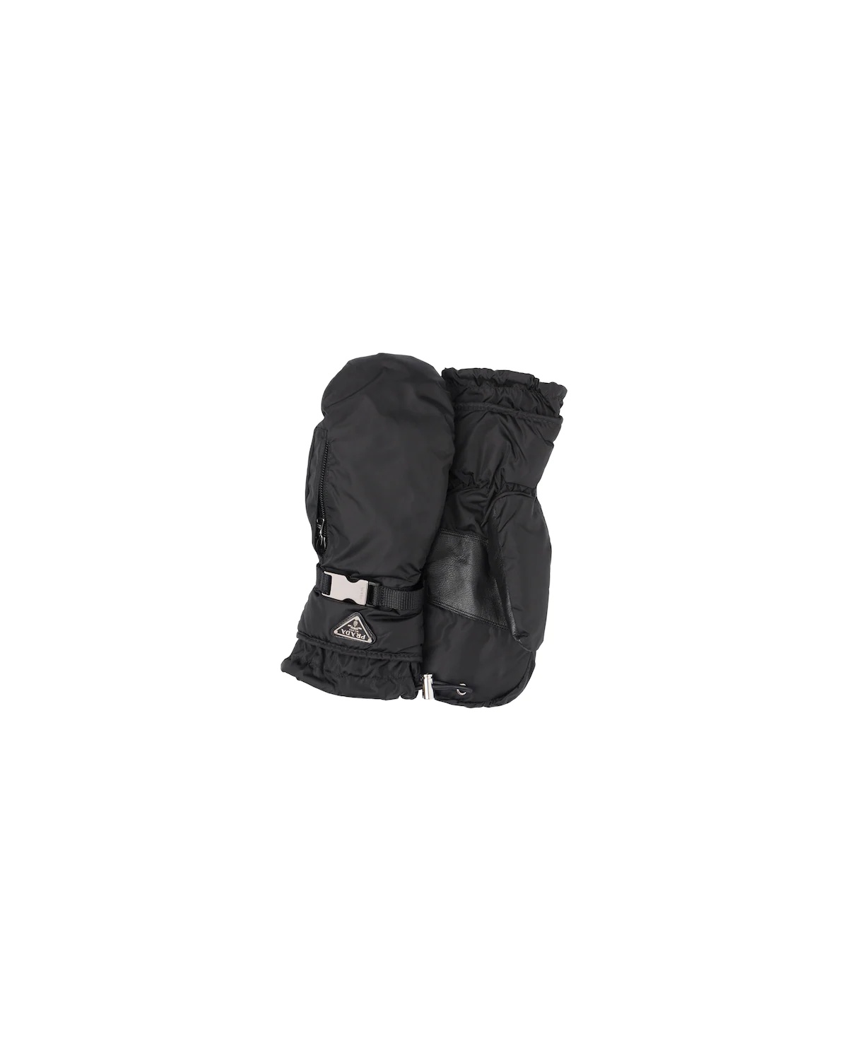 nylon gloves with nappa leather inserts - 1