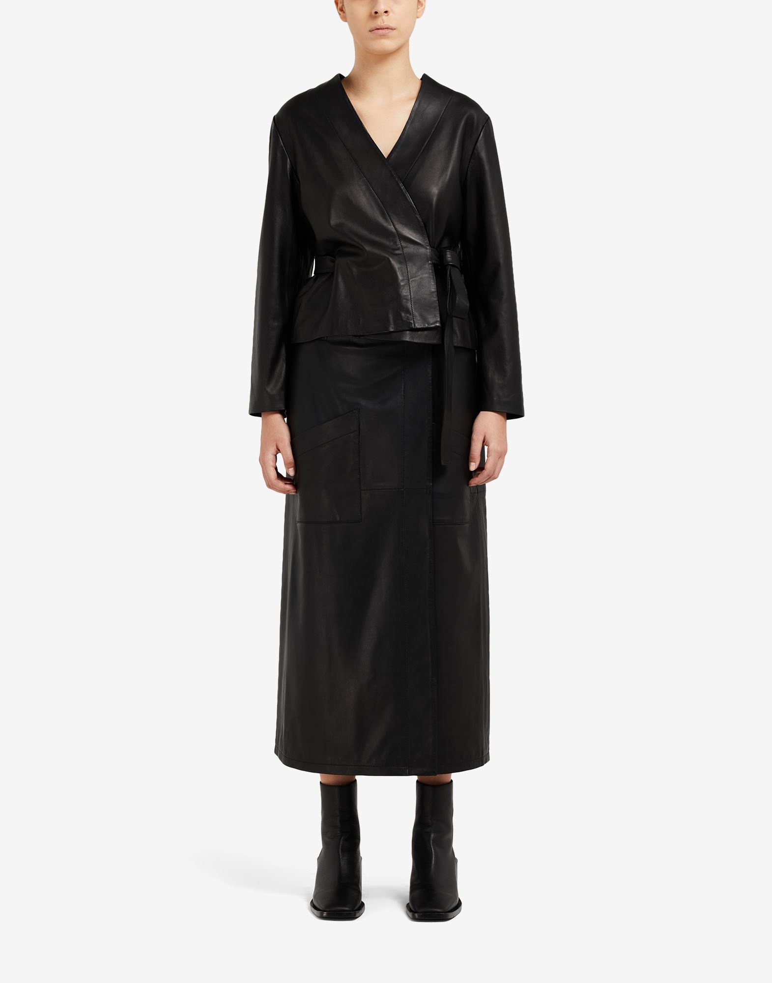 Leather wrap jacket - 2