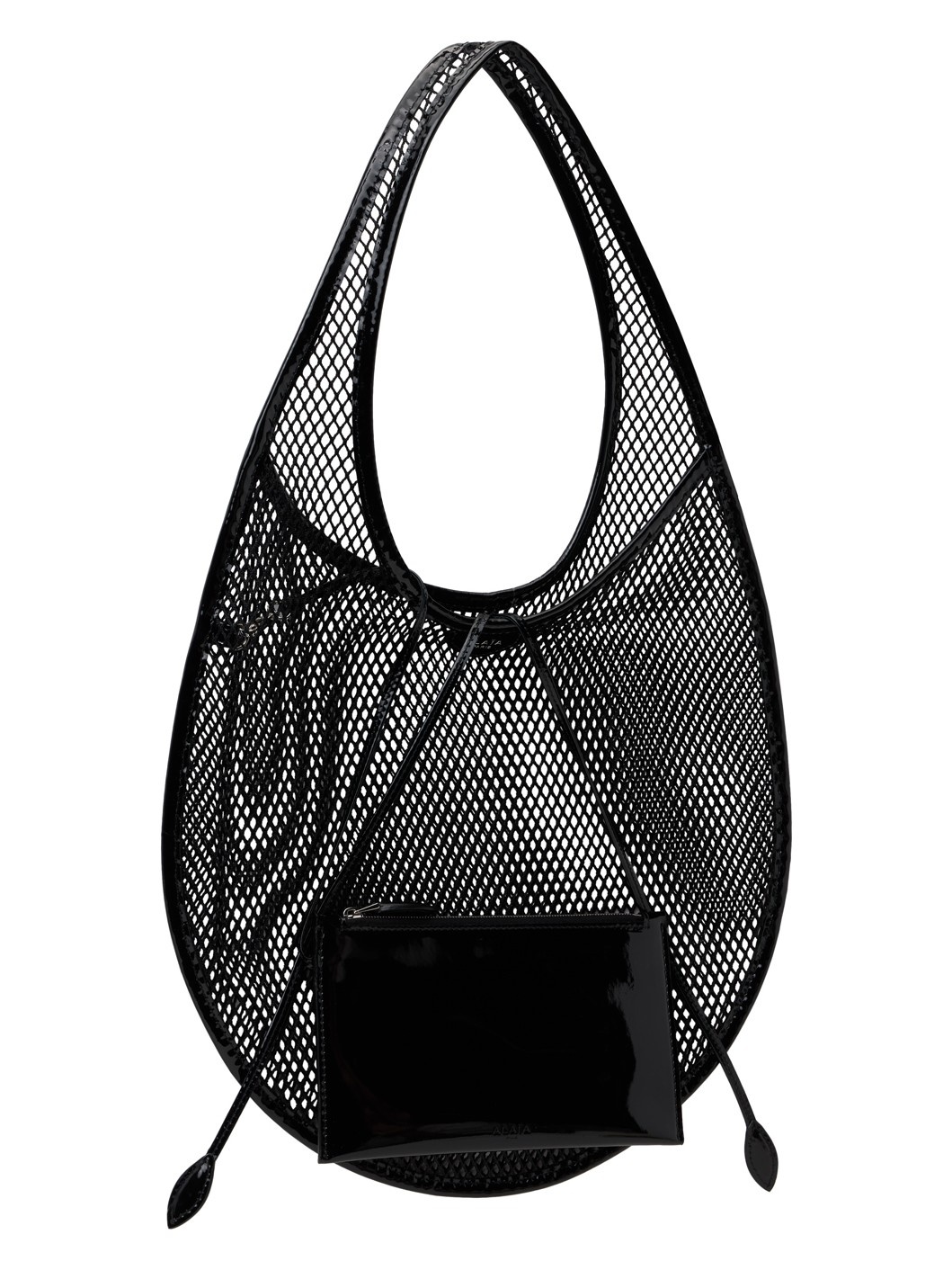 Black One Piece Medium Fishnet Bag - 2