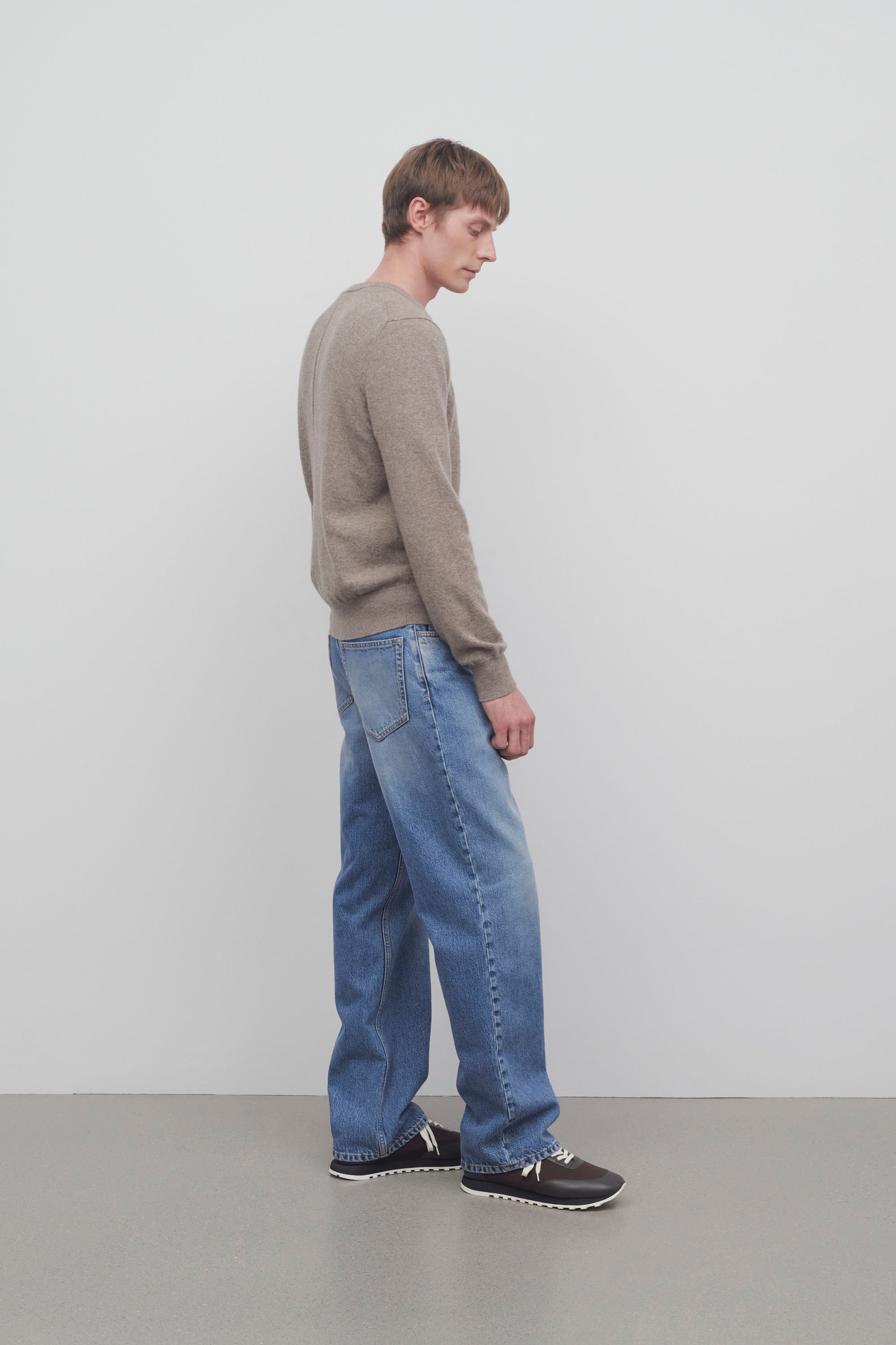 The Row 25SS ROSS JEAN グレーのジーンズ Ross wide-leg jeans in grey - The Row | Mytheresa