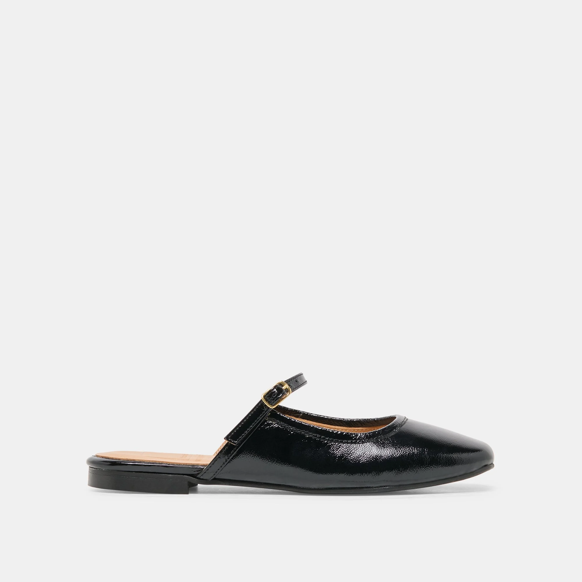 ELIO FLATS BLACK LEATHER - 1