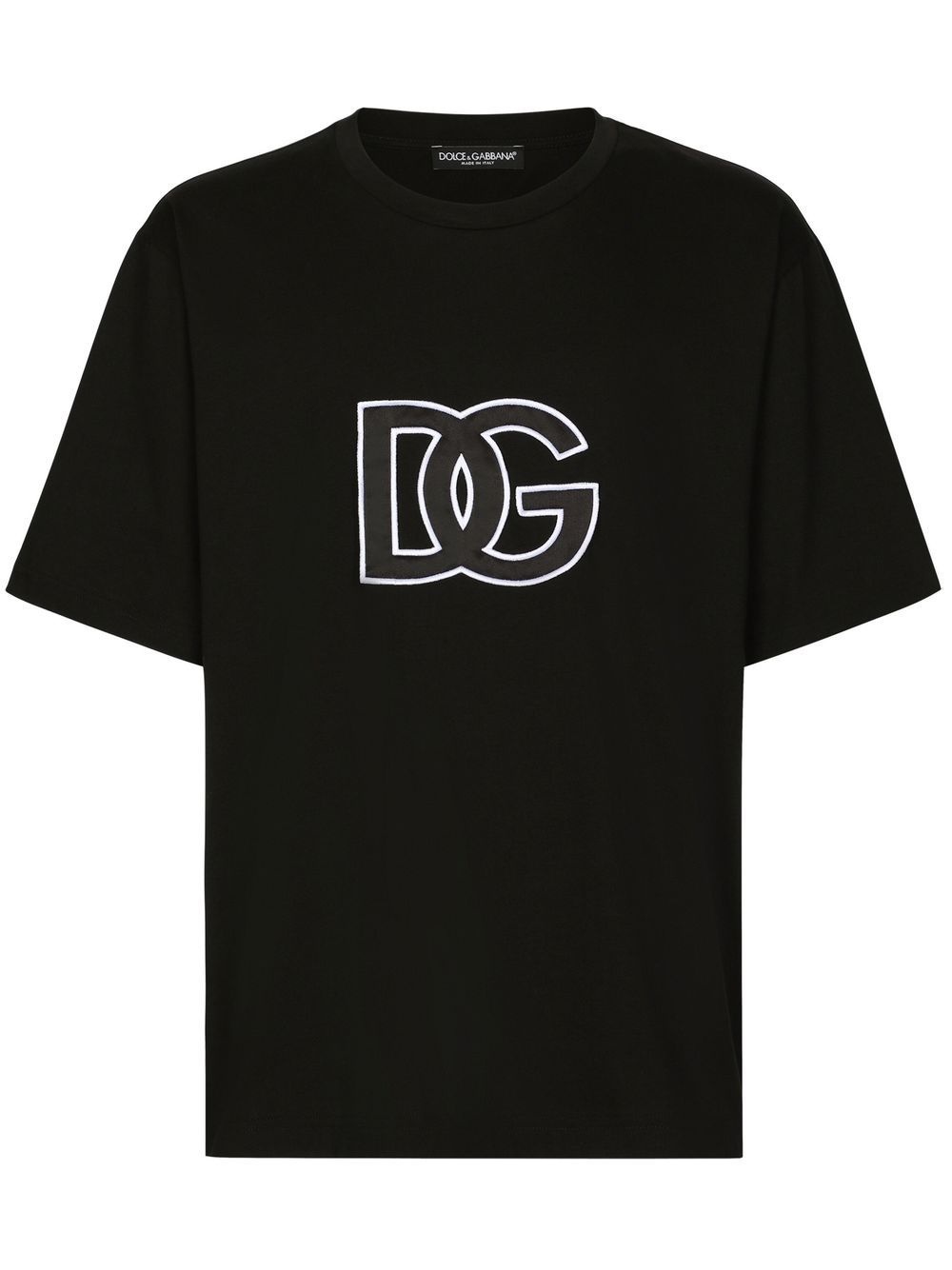 DG-logo print cotton T-shirt - 1