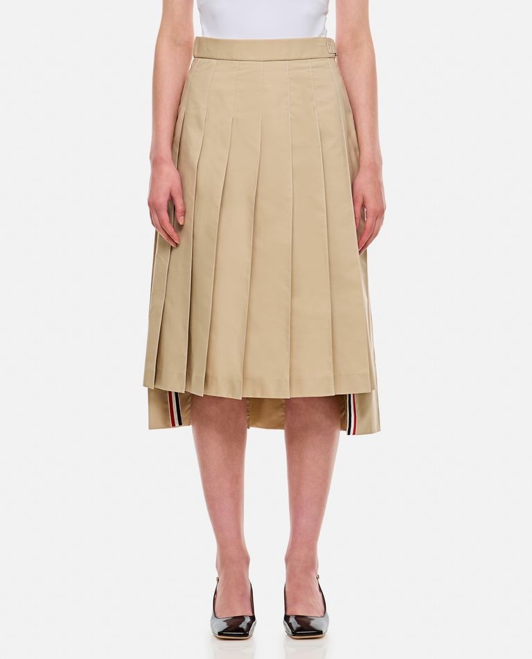 BACK PLEATED SKIRT - 1