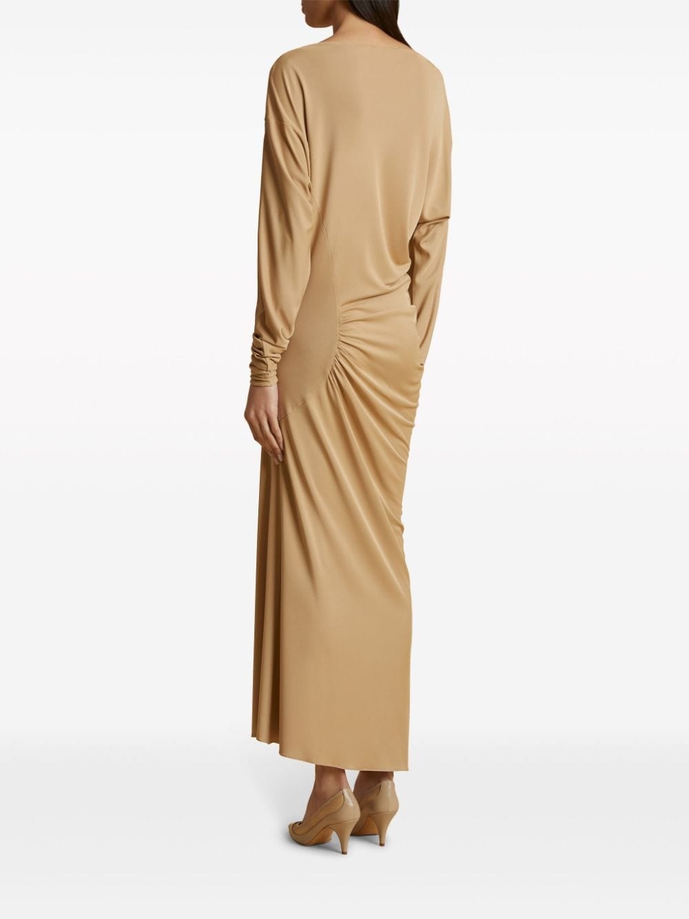 The Oron ruched maxi dress - 4