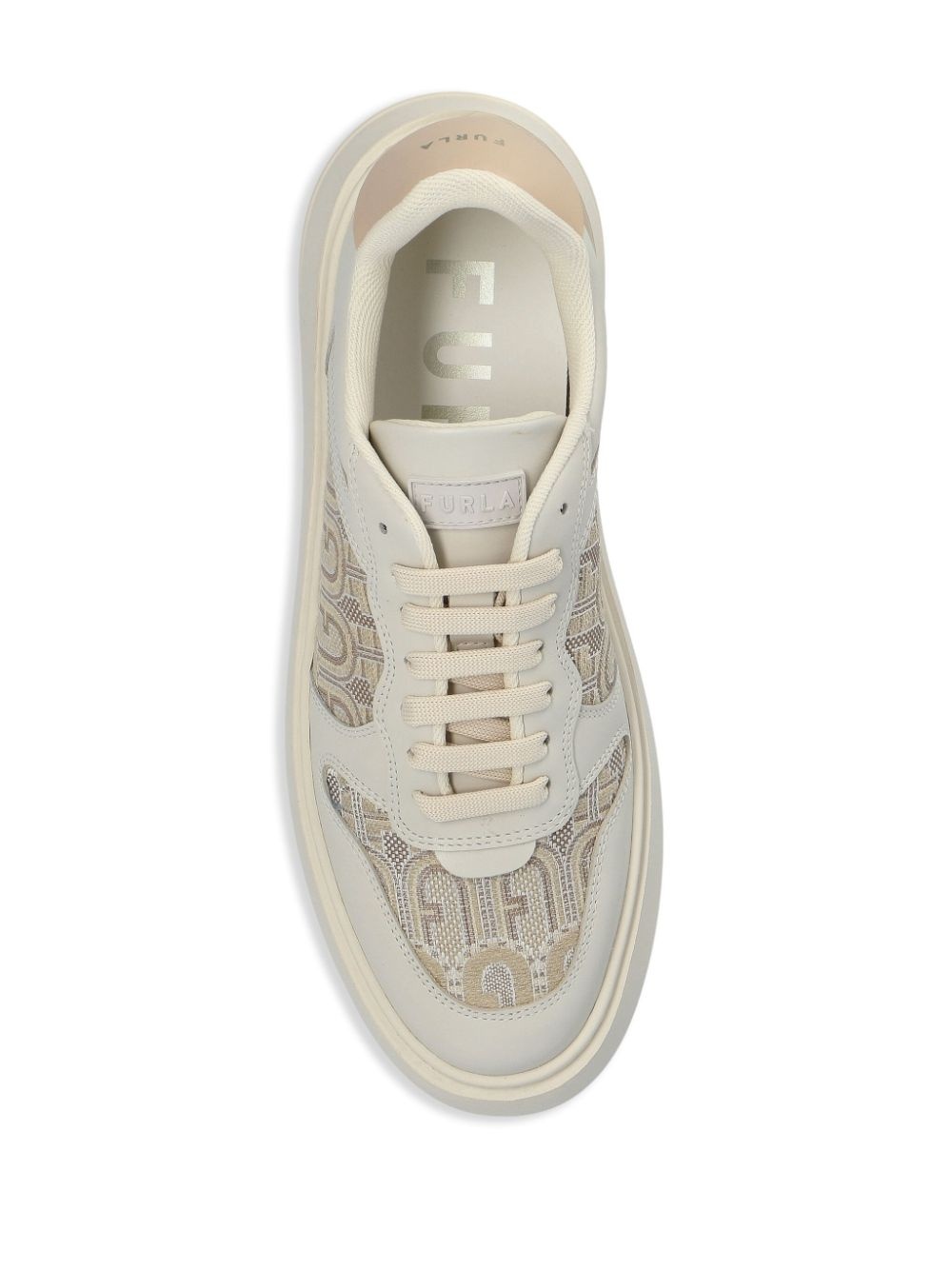 logo-pattern sneakers - 4