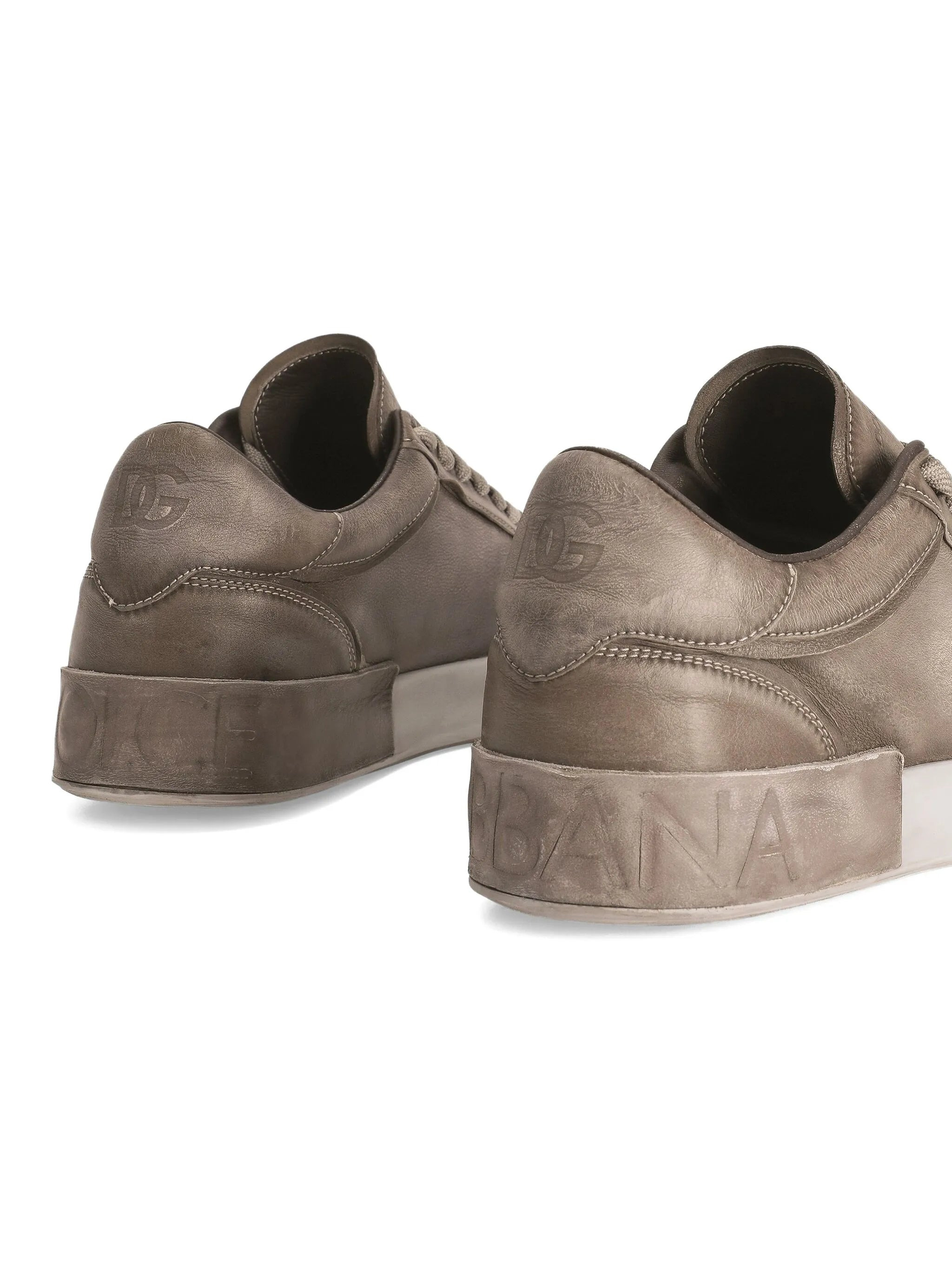 Dolce & Gabbana Portofino Leather Lace-up Trainers - 2