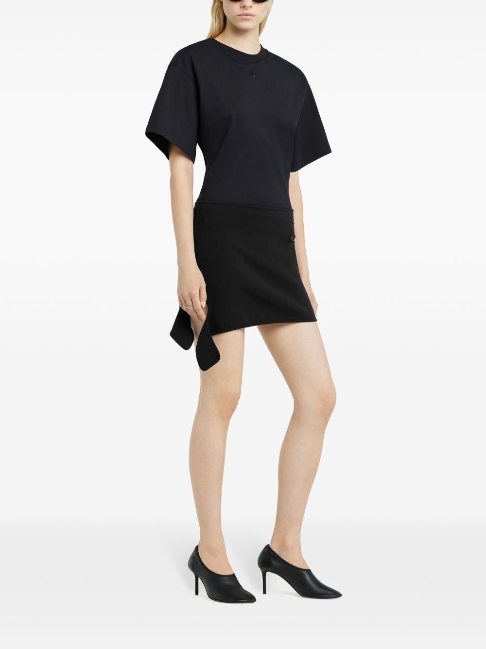 loop-knit mini skirt - 3