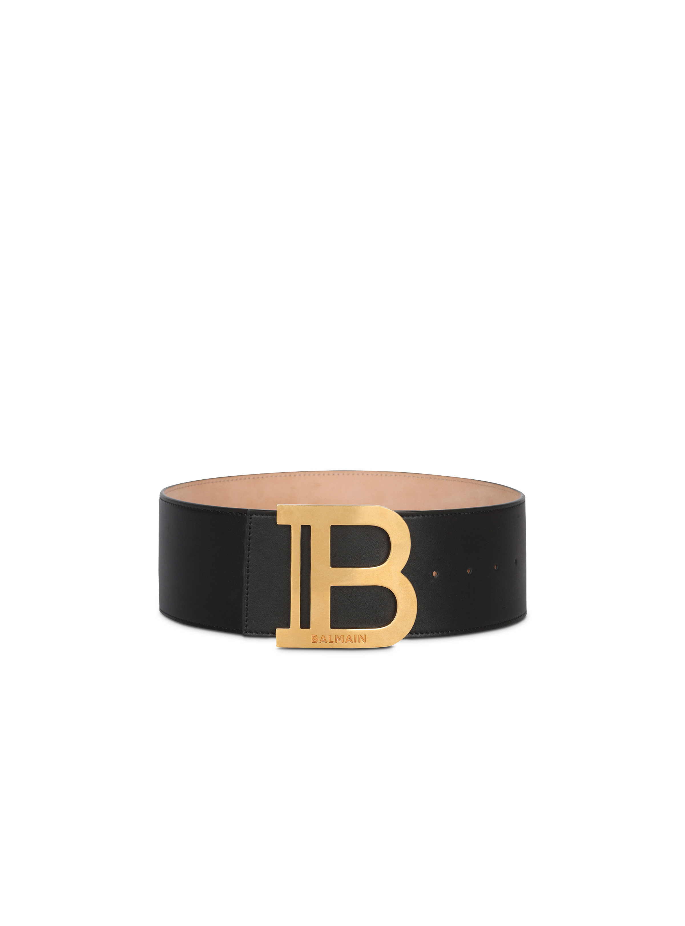 Balmain Kids logo-plaque Leather Belt - Farfetch