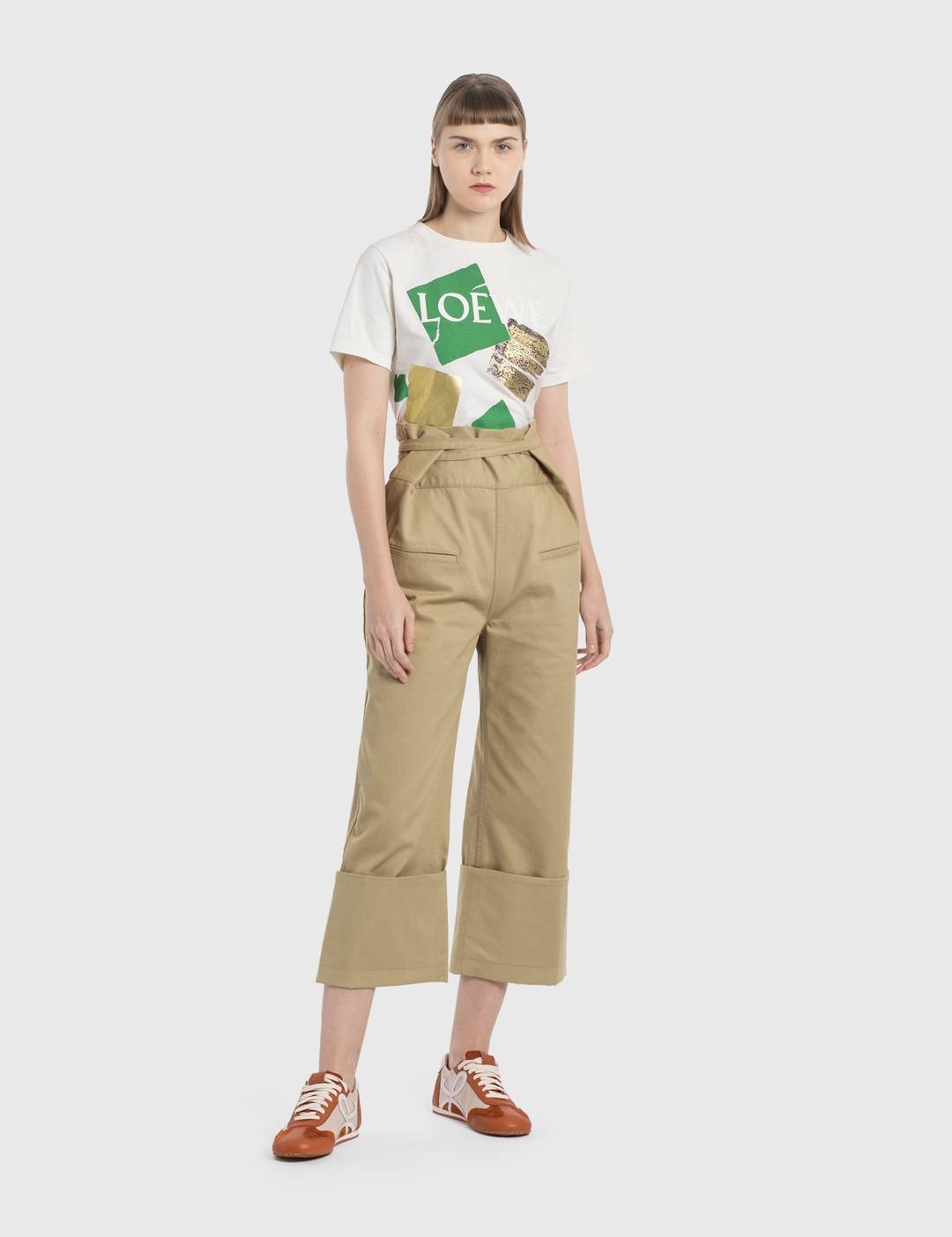 Oversize Turn Up Trousers - 1