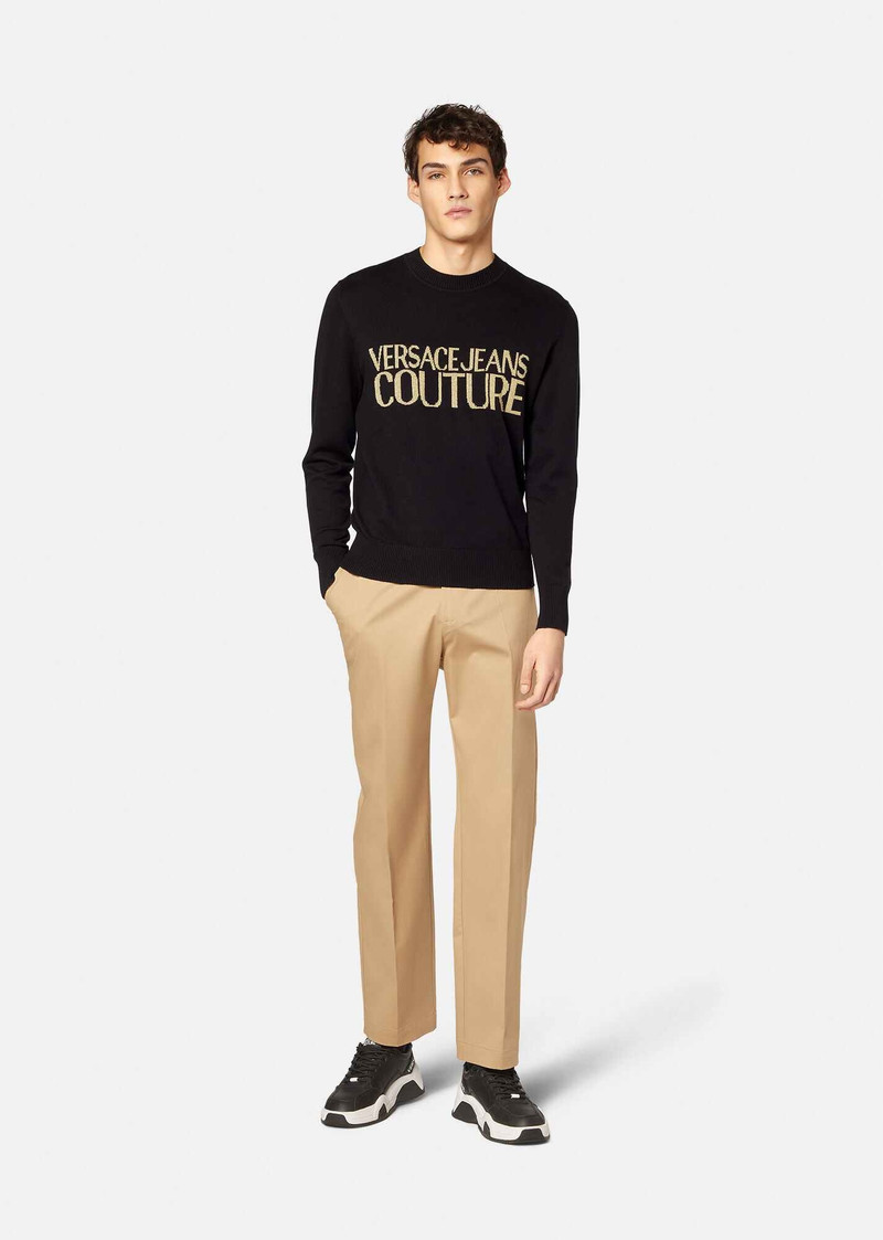 VERSACE JEANS COUTURE Logo Knit Sweater outlook
