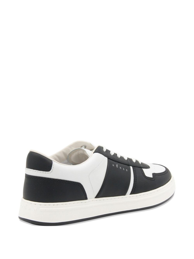 leather panelled sneakers 4