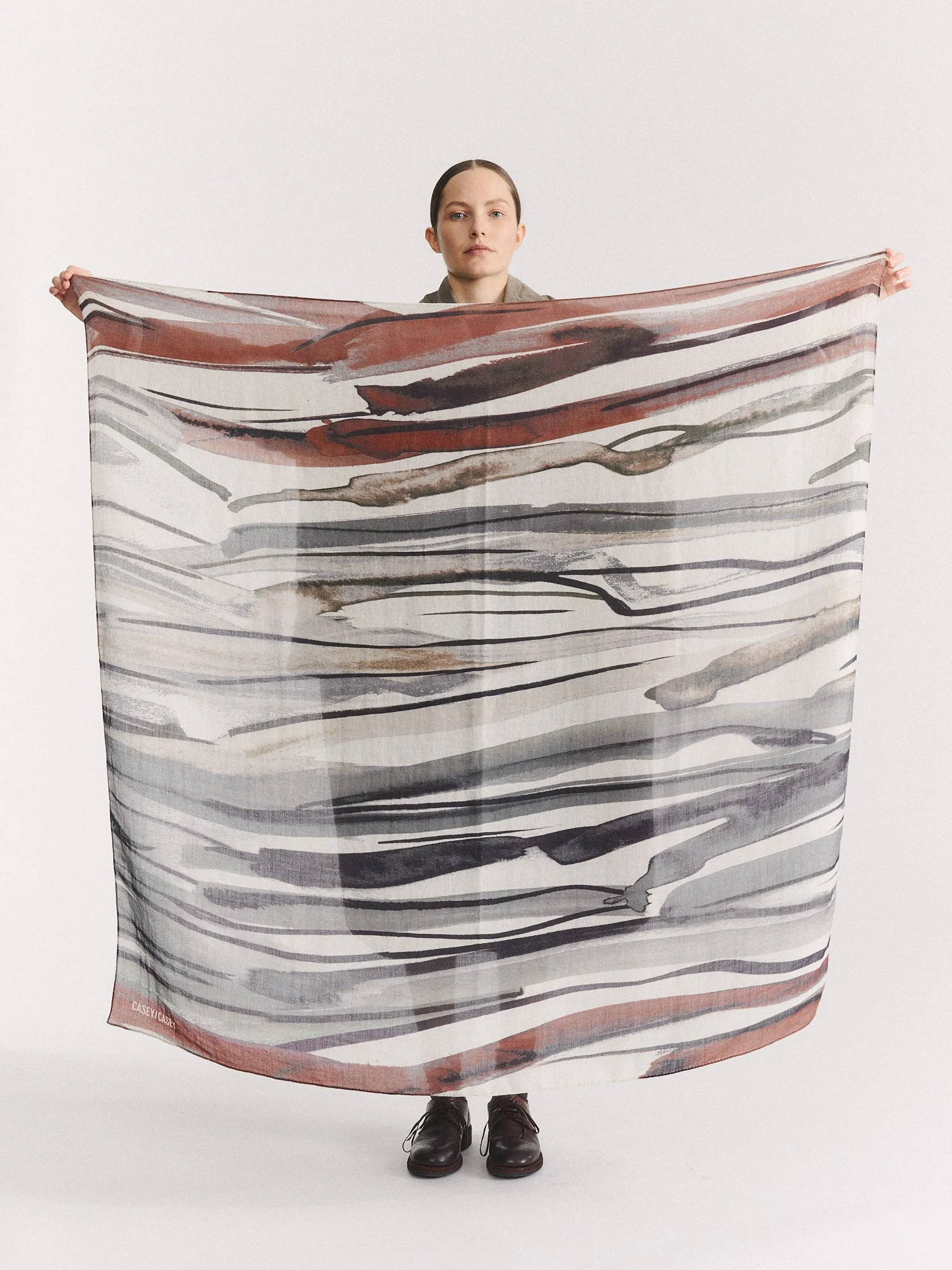 SQUARE SCARF - WOOLCASH - PRINT 1 - 1