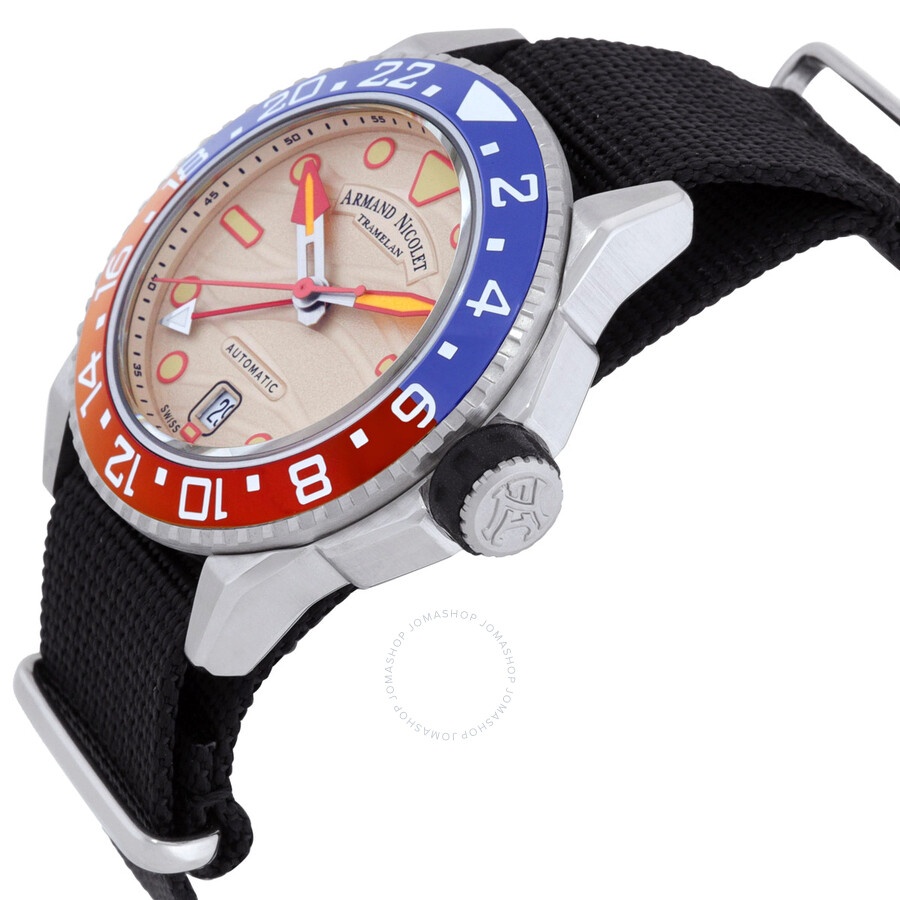 Armand Nicolet - Armand Nicolet JSH GMT Automatic Men's Watch A487RGN-KO-BN22481AANN - 2