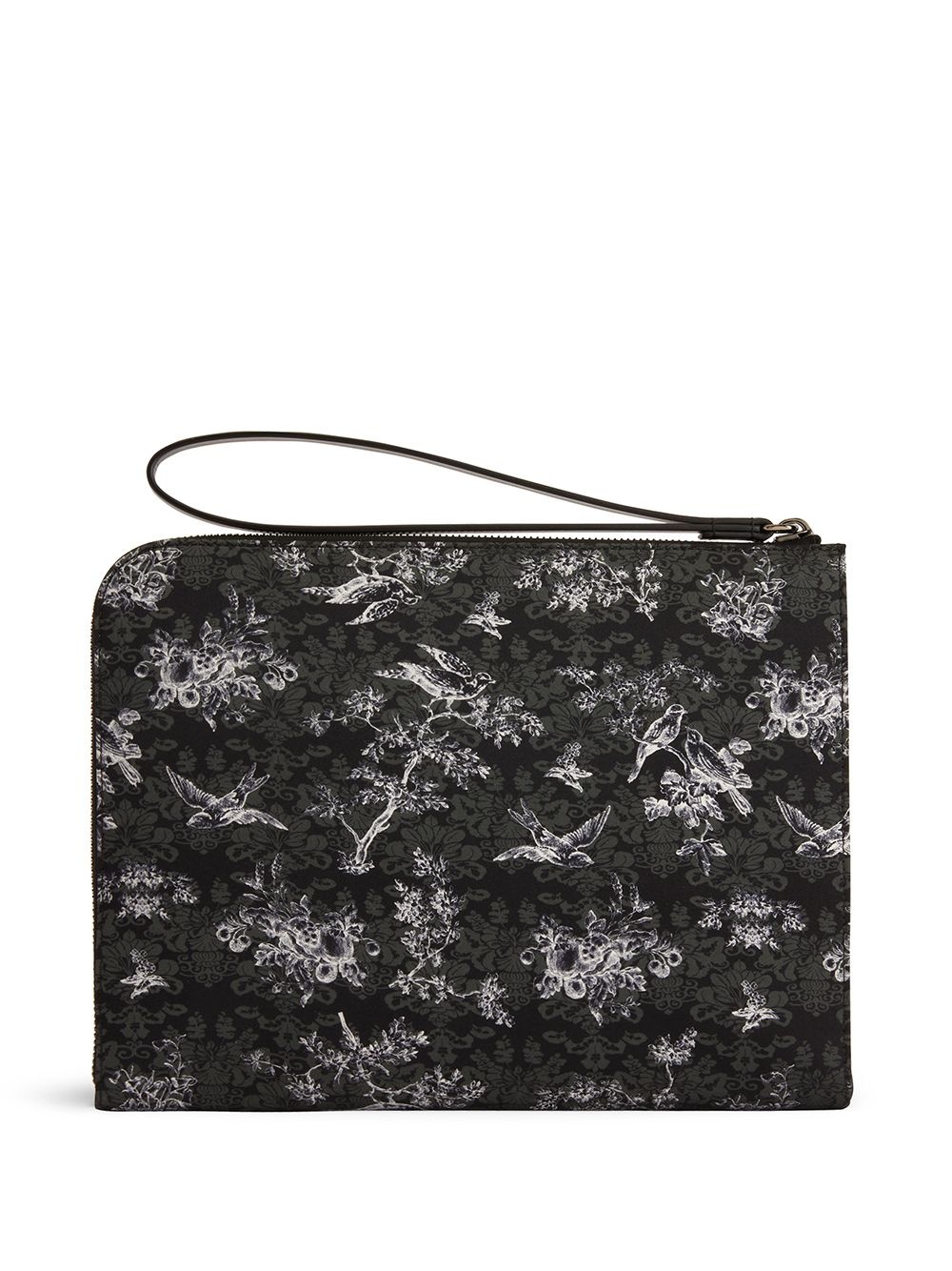 Fabian botanical-print clutch bag - 2