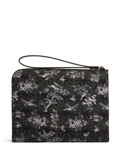 Giuseppe Zanotti Fabian botanical-print clutch bag outlook