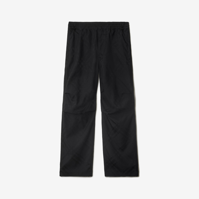 Check Nylon Cargo Trousers 1