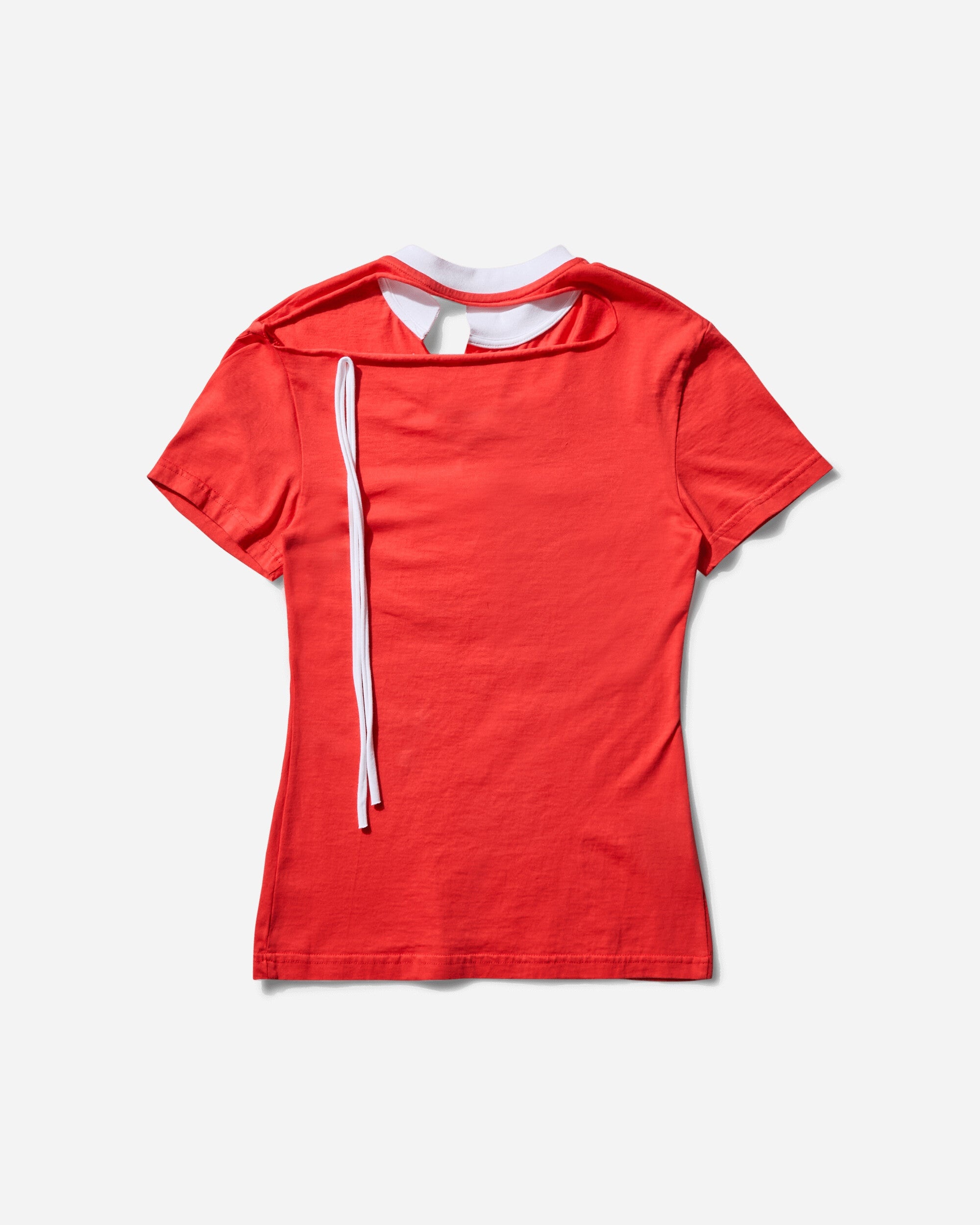 Women's Cut Out T-Shirt Red - 2