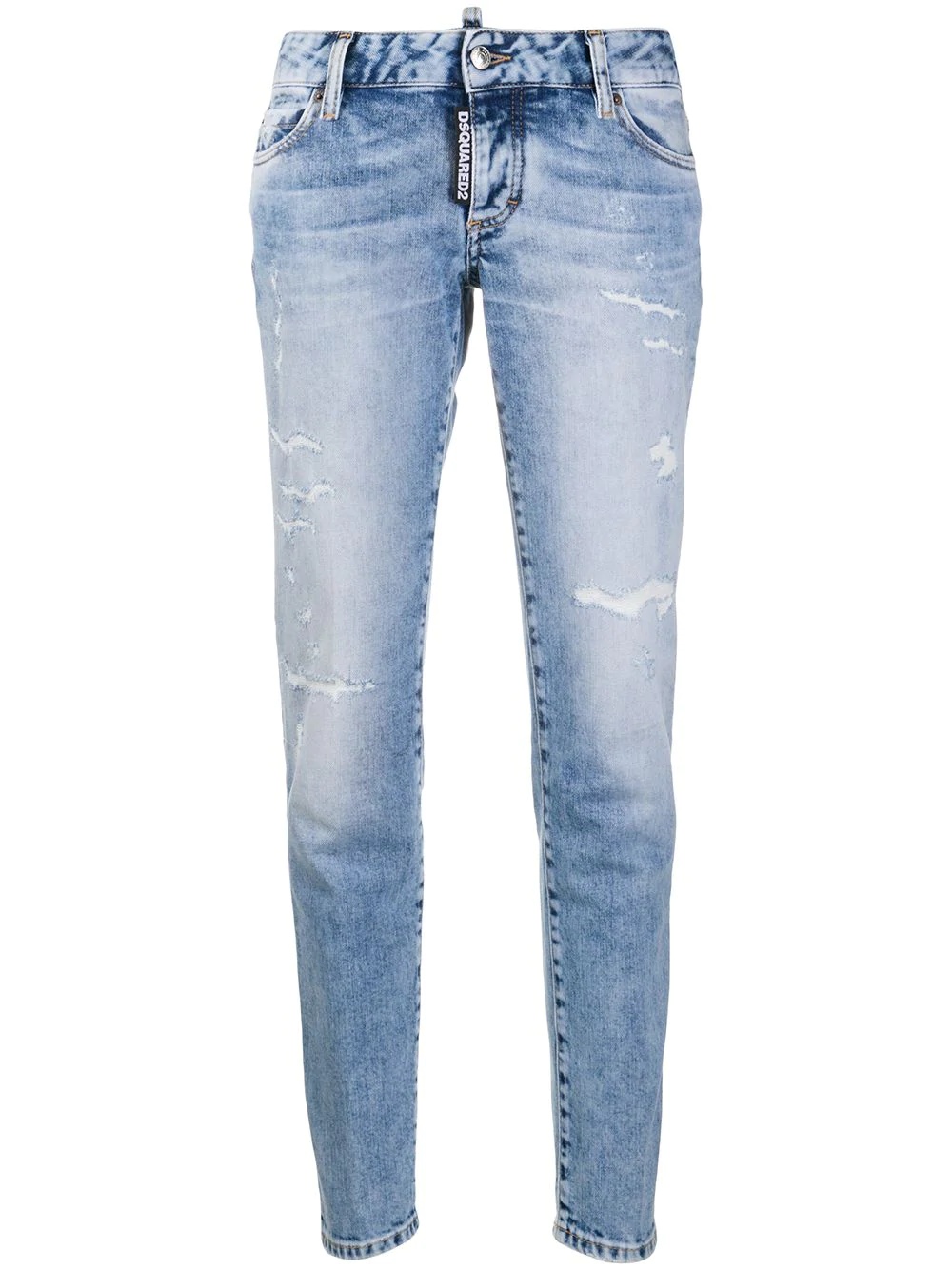 cropped tapered jeans - 1