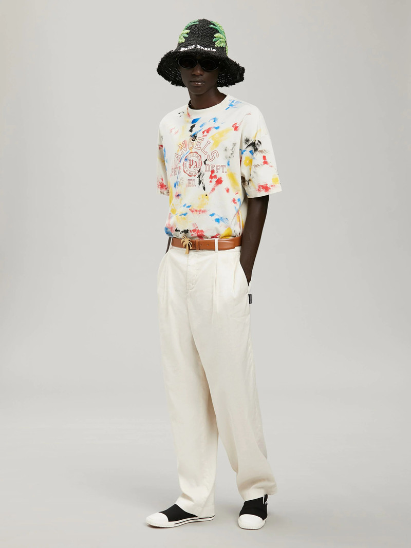 Palm Angels PAINTED COLLEGE T-SHIRT outlook