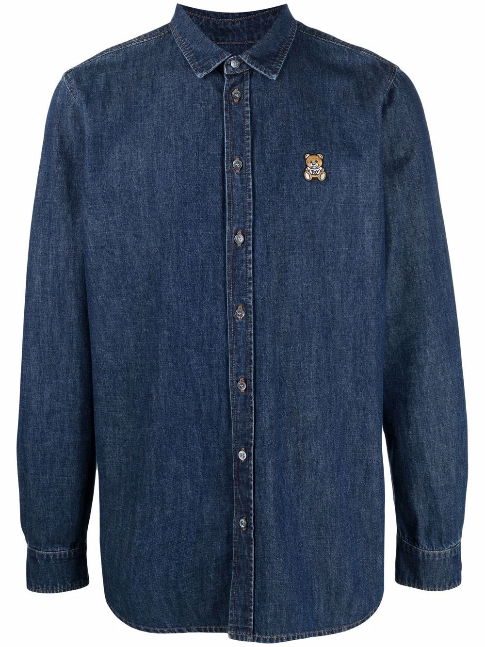 Teddy Bear chambray long sleeve shirt - 1