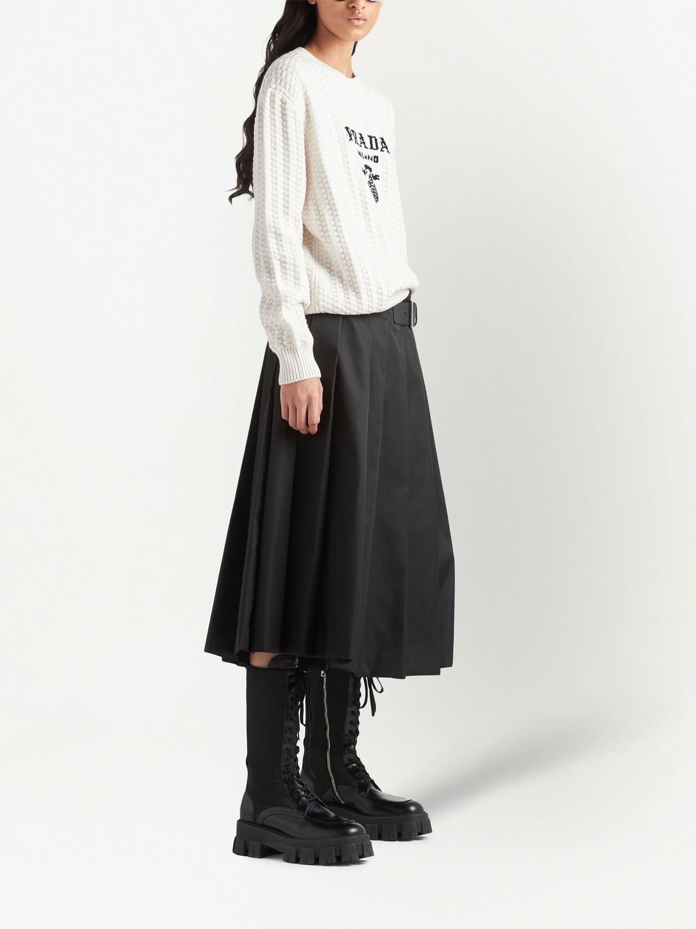 logo cashmere crew-neck jumper - 2