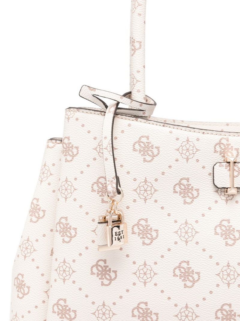 Carrie logo-pattern padlock-detail tote bag 3